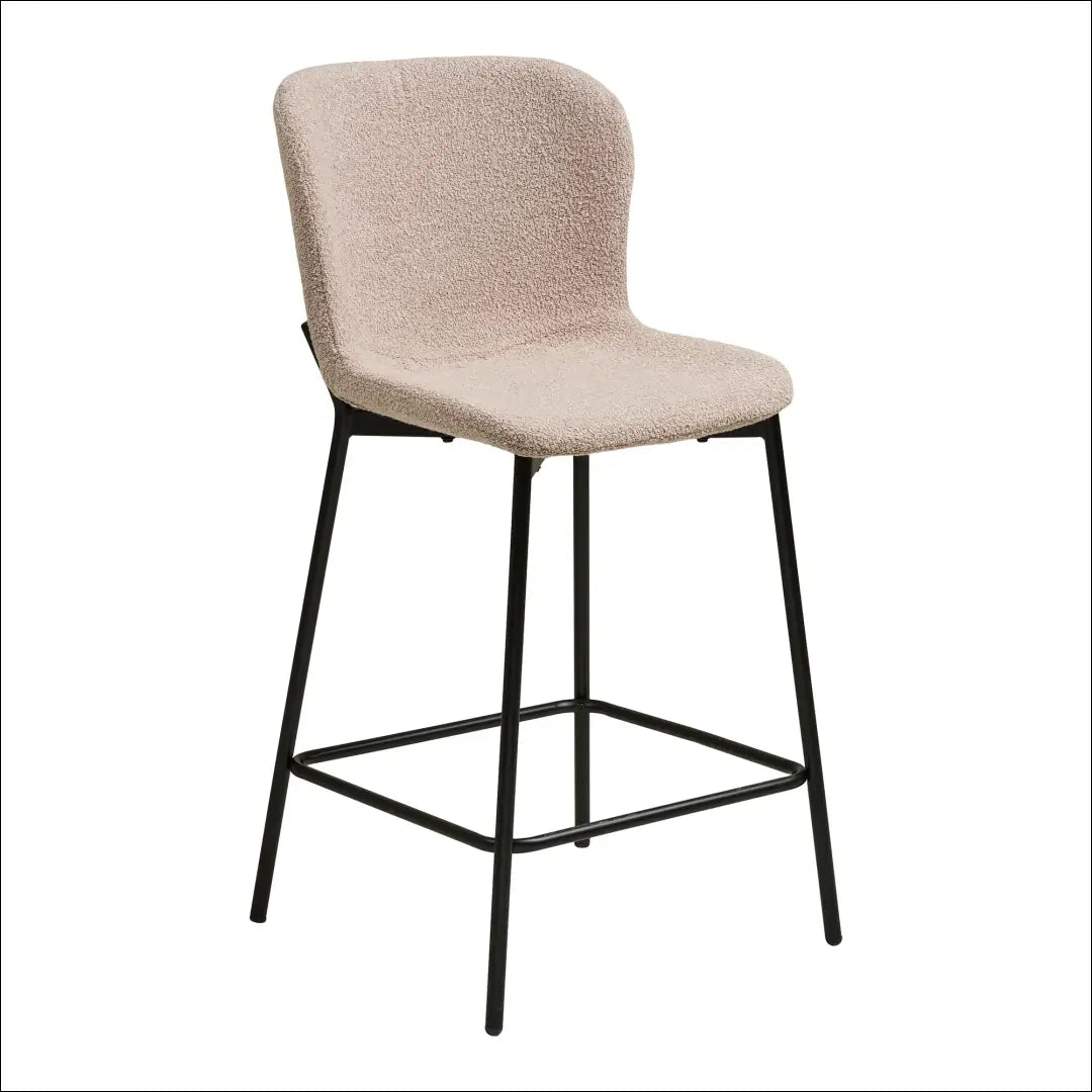 Stalviršis bouclé smėlio spalvos juodos kojos RD097 - €111 Save 15% 100-200, __label:Pristatymas 5-14 d.d., Bar &
