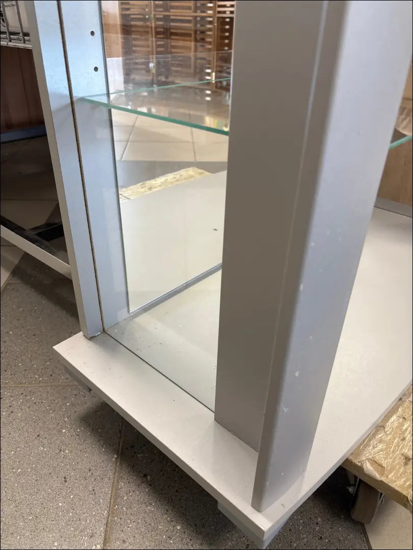 Stiklinė pastatoma lentyna SI1837 - €50 Save 85% 50-100, __label:Pristatymas 1-2 d.d., color-pilka, color-sidabrine,