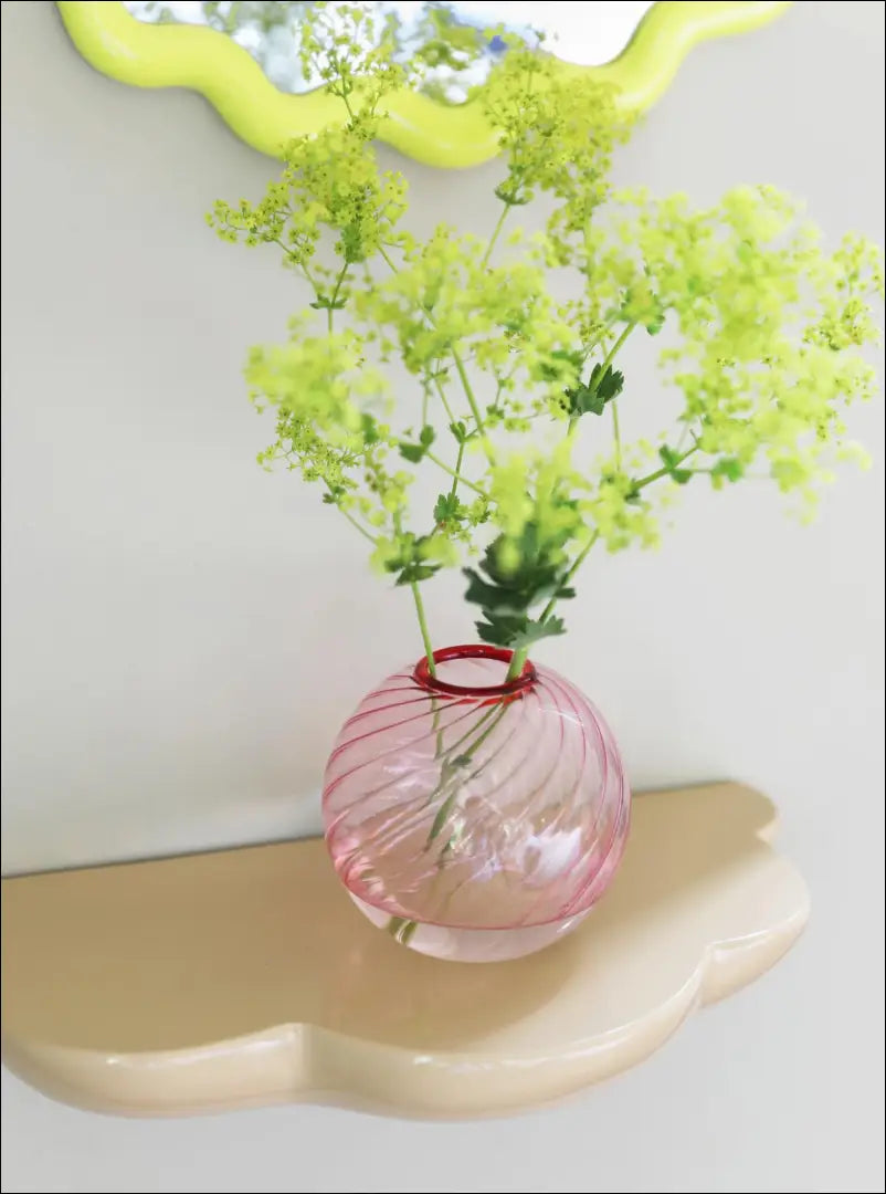 Stiklinė vazelė DI2410 - €6 Save 70% __label:Pristatymas 1-2 d.d., color-rozine, interjeras, material-stiklas, under-25