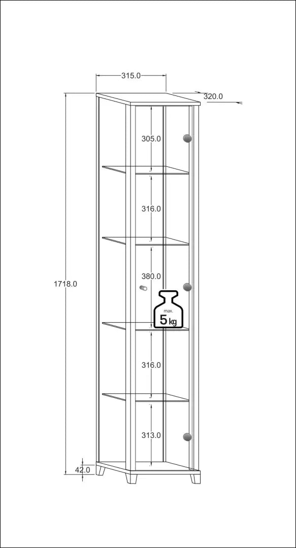 Stiklinė vitrina SI2320 - €120 Save 50% 100-200, __label:Pristatymas 1-2 d.d., color-balta, indaujos, komodos €100
