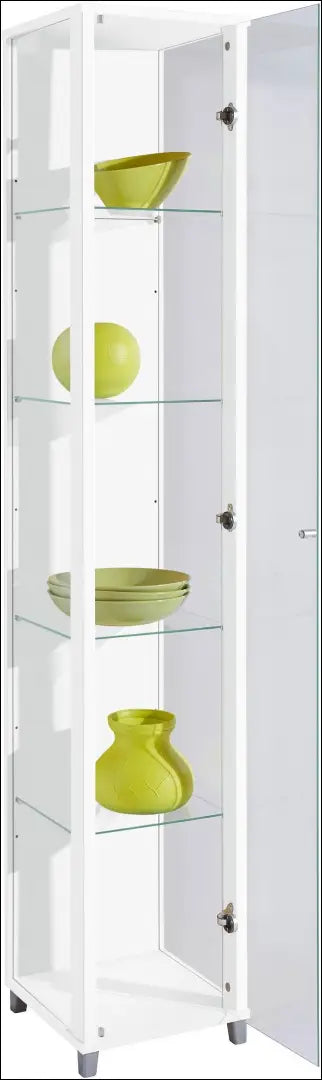 Stiklinė vitrina SI2320 - €120 Save 50% 100-200, __label:Pristatymas 1-2 d.d., color-balta, indaujos, komodos €100