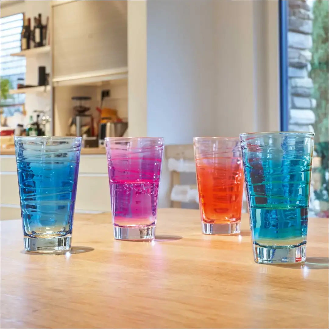 Stiklinių komplektas (4vnt) DI8778 - €18 Save 50% __label:Pristatymas 1-2 d.d., color-violetine, indai, interjeras,