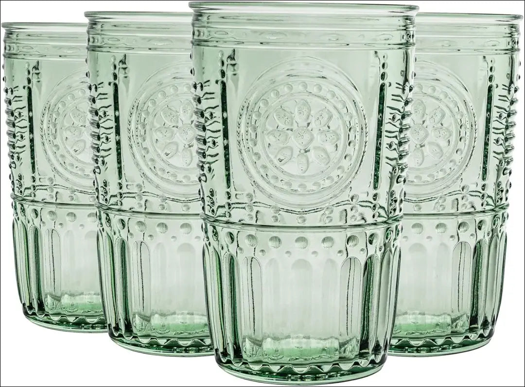Stiklinių komplektas (4vnt) DI8929 - €14 Save 55% __label:Pristatymas 1-2 d.d., color-zalia, indai, interjeras,