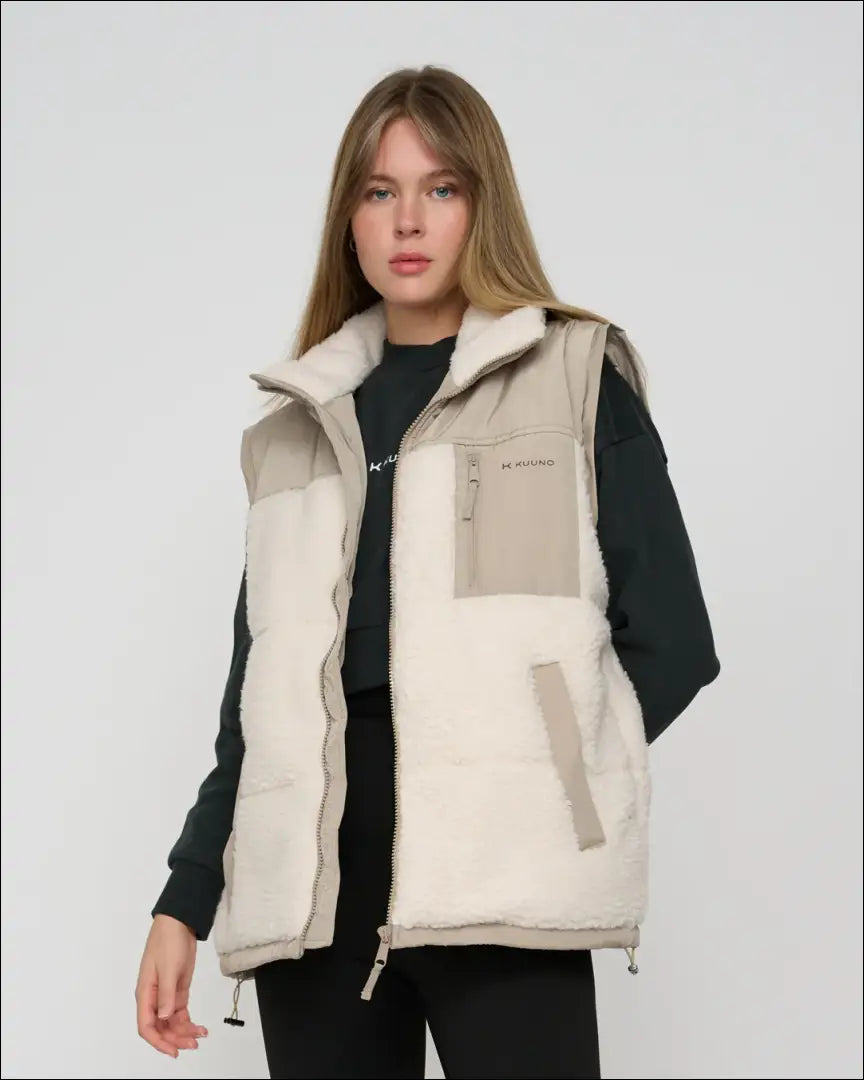 Striukė - liemenė “Kuuno” DI7633 - 50-100, __label:Pristatymas 1-2 d.d., color-kremas, color-smelio, drabuziai €50