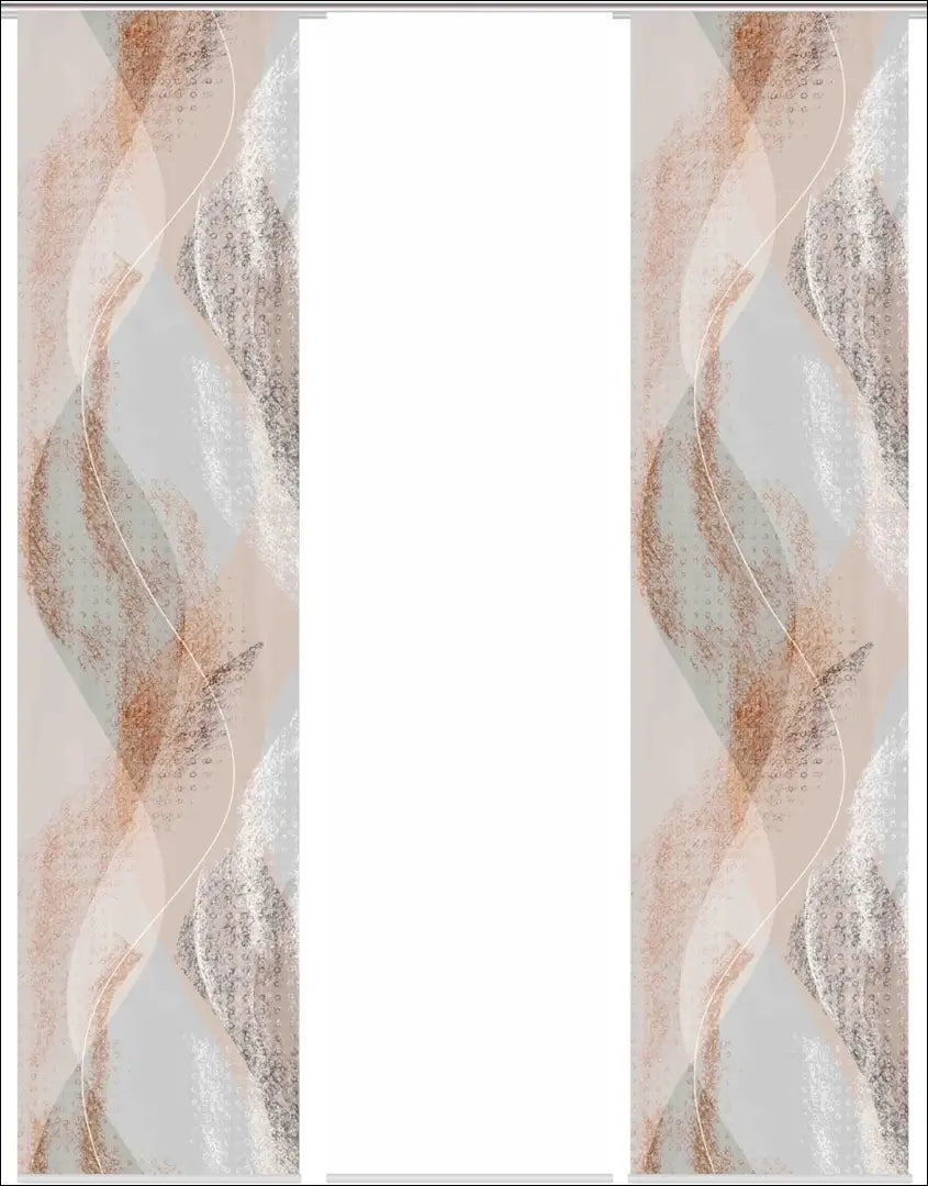Stumdomų užuolaidų komplektas (3vnt) DI9993 - €24 Save 50% __label:Pristatymas 1-2 d.d., color-balta, color-smelio,