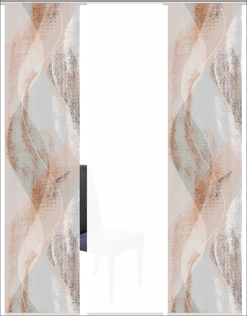 Stumdomų užuolaidų komplektas (3vnt) DI9993 - €24 Save 50% __label:Pristatymas 1-2 d.d., color-balta, color-smelio,