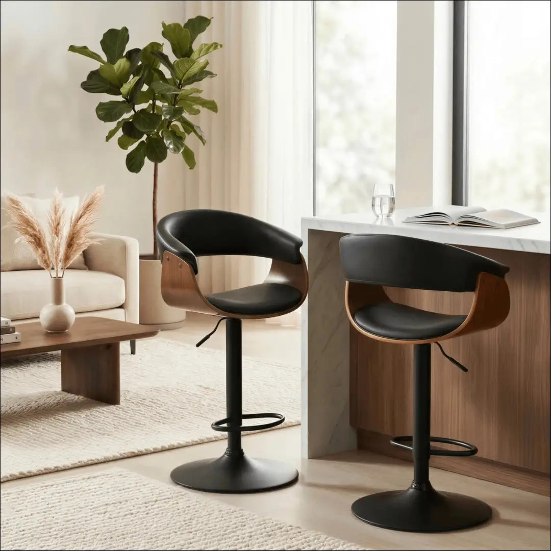 Sukama baro kėdė iš eko odos juodos spalvos TE004 - €142 Save 15% 100-200, __label:Pristatymas 5-14 d.d., elite,