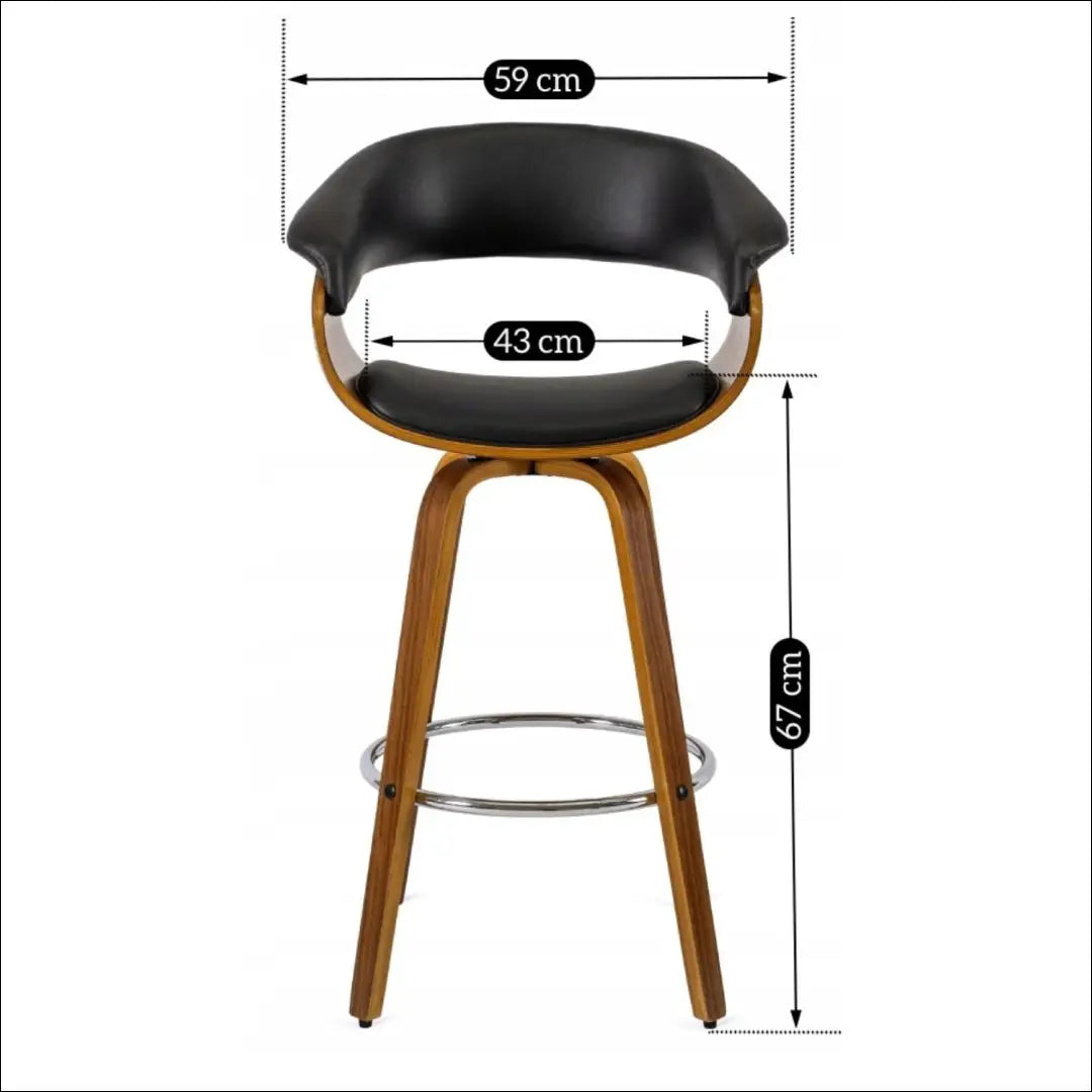 Sukama baro kėdė iš eko odos juodos spalvos TE005 - €154 Save 15% 100-200, __label:Pristatymas 5-14 d.d., elite,