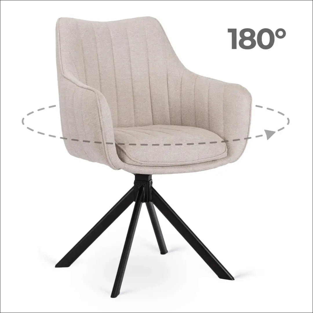 Sukama kėdė su audiniu kreminės spalvos TE806 - €105 Save 15% 100-200, __label:Pristatymas 5-14 d.d., elite, Krzesła,