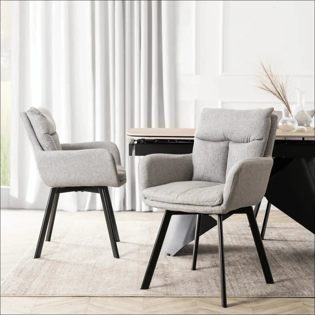 Sukama kėdė su audiniu pilkos spalvos TE1003 - €101 Save 15% 100-200, __label:Pristatymas 5-14 d.d., elite, Krzesła,