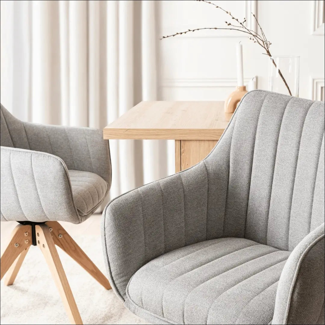Sukama kėdė su audiniu pilkos spalvos TE1044 - €119 Save 15% 100-200, __label:Pristatymas 5-14 d.d., elite, Krzesła,