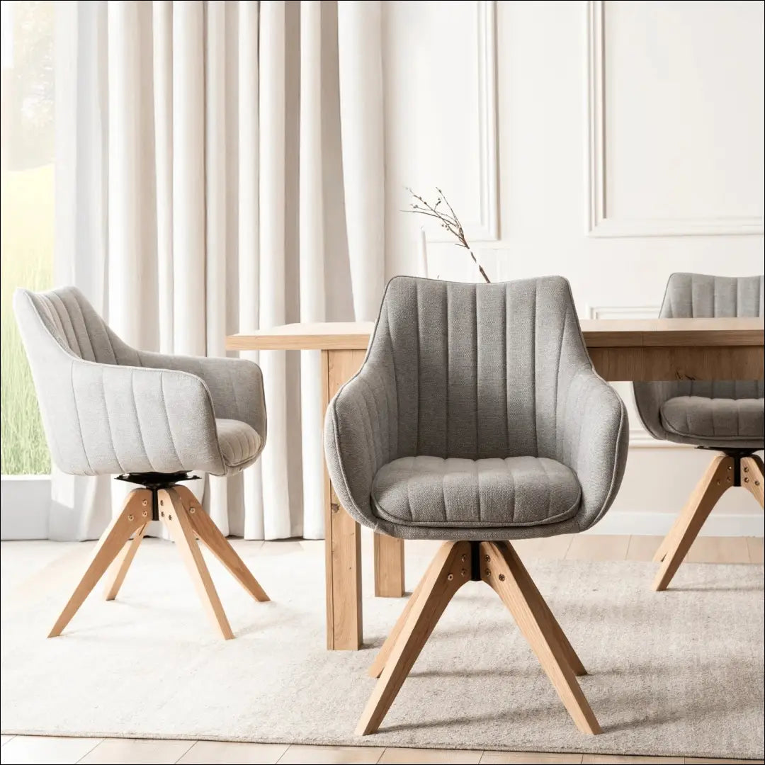 Sukama kėdė su audiniu pilkos spalvos TE1044 - €119 Save 15% 100-200, __label:Pristatymas 5-14 d.d., elite, Krzesła,