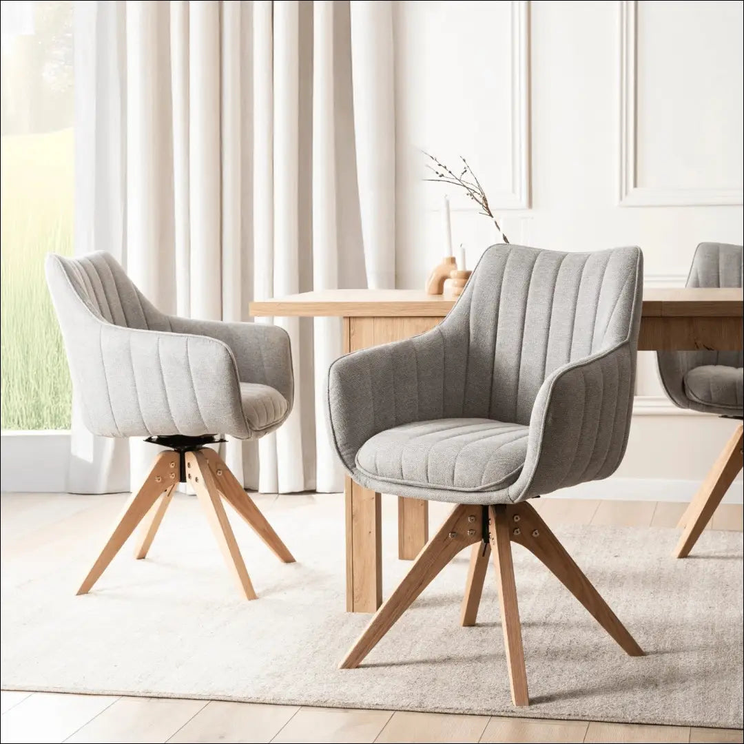 Sukama kėdė su audiniu pilkos spalvos TE1044 - €119 Save 15% 100-200, __label:Pristatymas 5-14 d.d., elite, Krzesła,