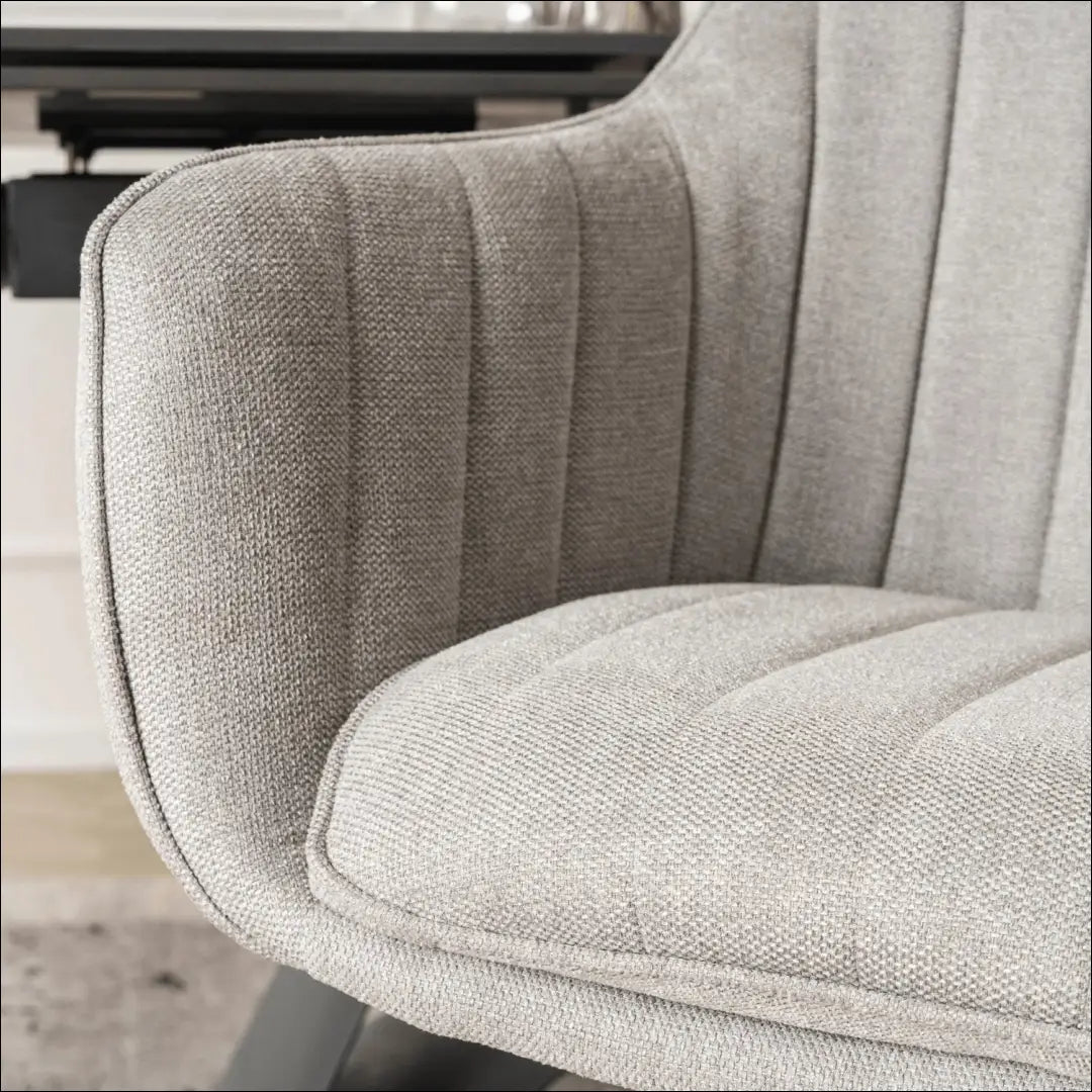 Sukama kėdė su audiniu pilkos spalvos TE807 - €105 Save 15% 100-200, __label:Pristatymas 5-14 d.d., elite, Krzesła,