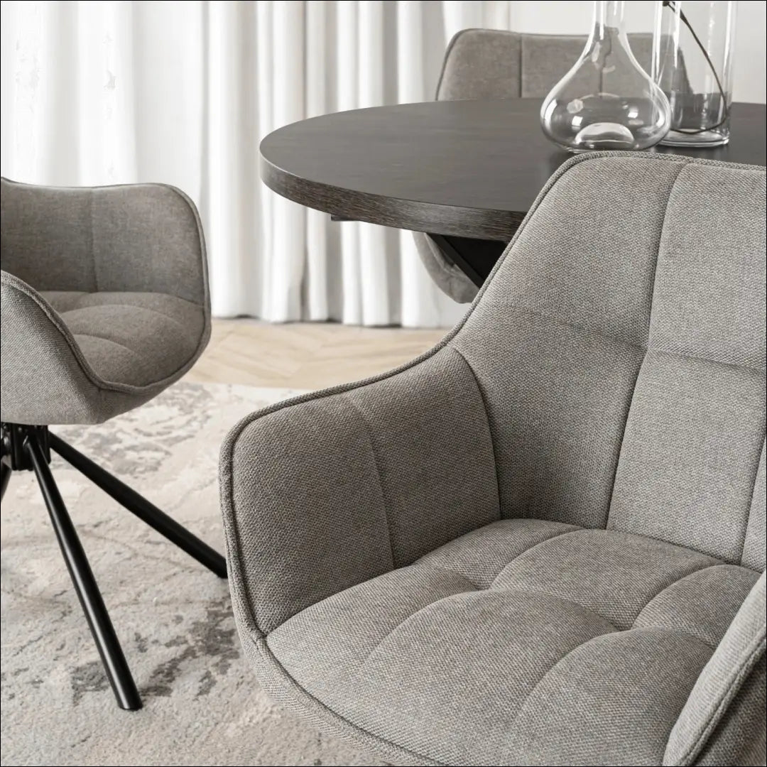 Sukama kėdė su audiniu pilkos spalvos TE995 - €112 Save 15% 100-200, __label:Pristatymas 5-14 d.d., elite, Krzesła,