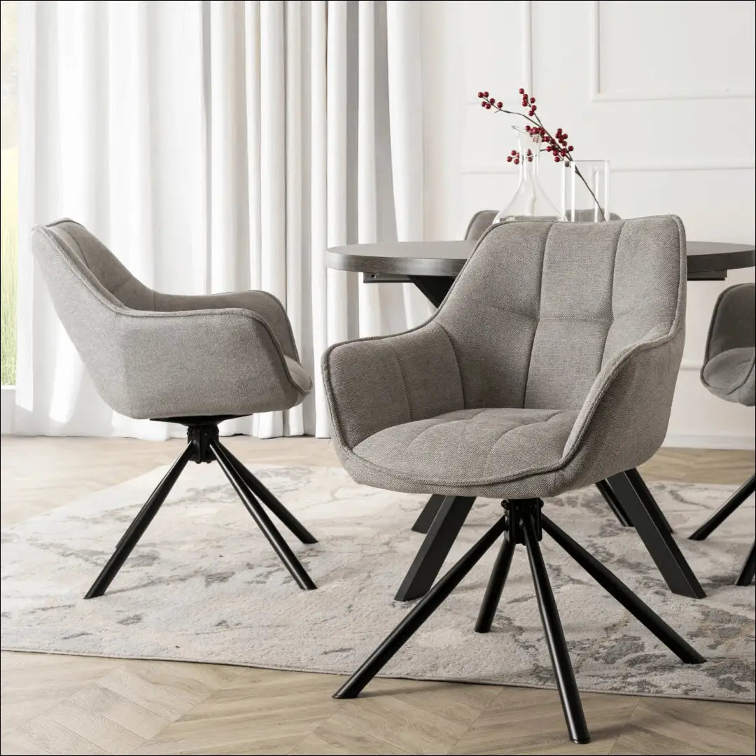 Sukama kėdė su audiniu pilkos spalvos TE995 - €112 Save 15% 100-200, __label:Pristatymas 5-14 d.d., elite, Krzesła,