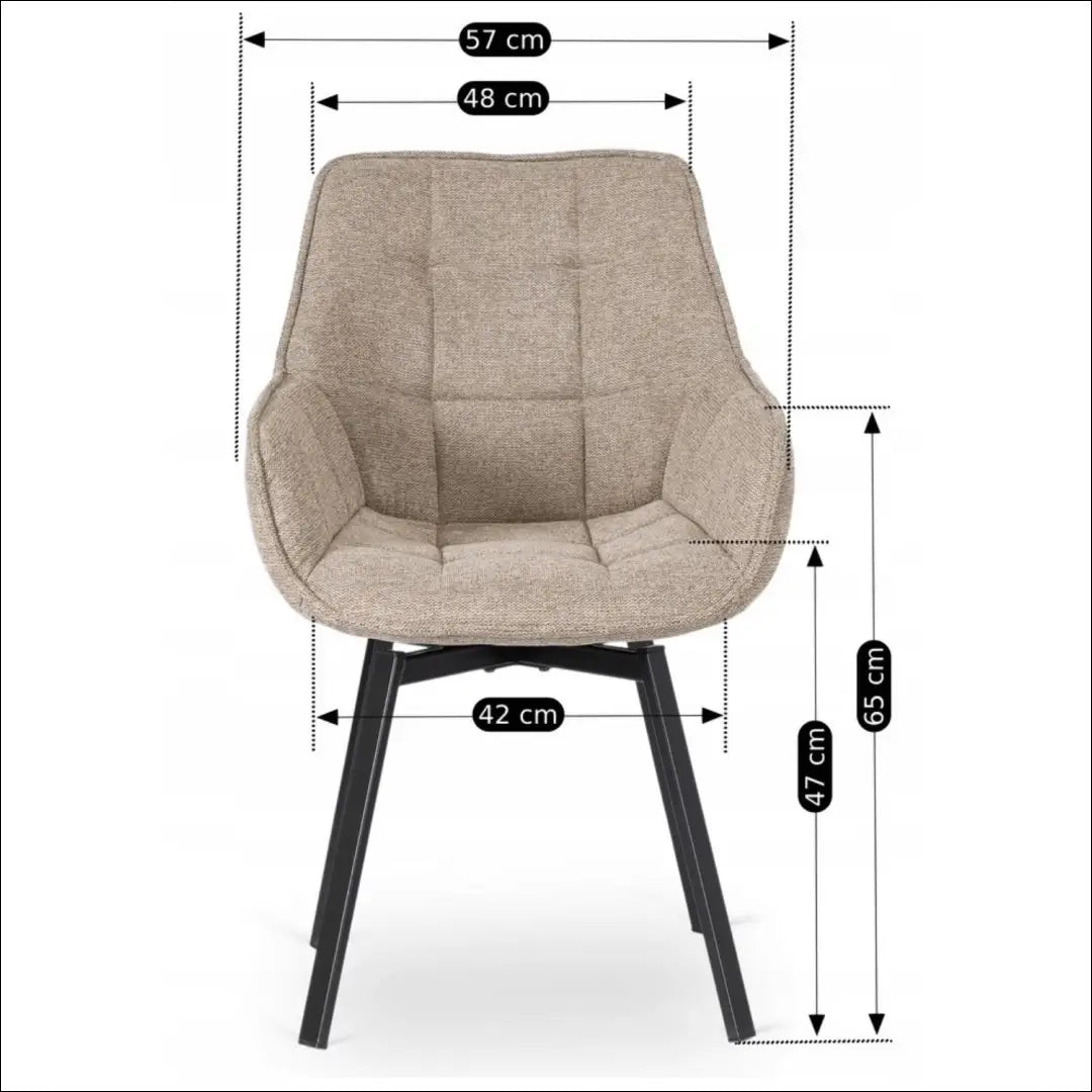 Sukama kėdė su audiniu smėlio spalvos TE546 - €96 Save 15% 50-100, __label:Pristatymas 5-14 d.d., elite, Krzesła,