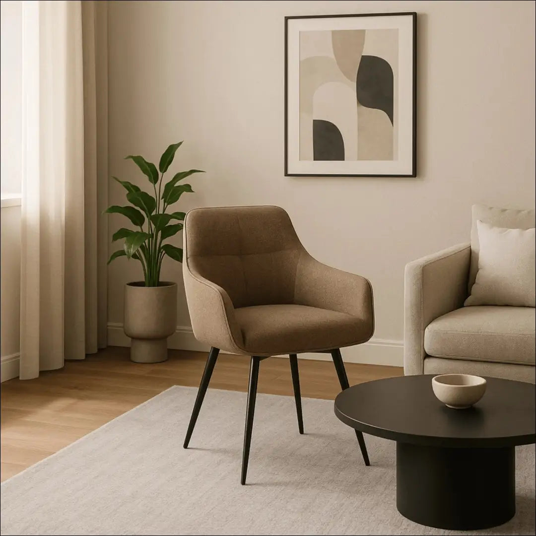Sukama kėdė su audiniu smėlio spalvos TE809 - €80 Save 15% 50-100, __label:Pristatymas 5-14 d.d., elite, Krzesła,