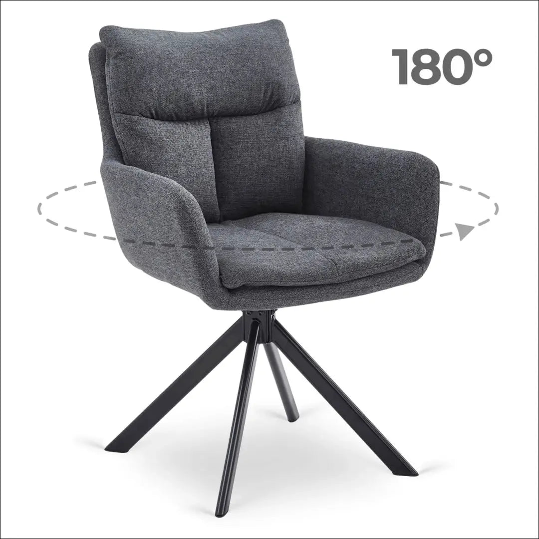 Sukama kėdė su audiniu TE835 - €97 Save 15% 50-100, __label:Pristatymas 5-14 d.d., elite, Krzesła, spalva-ciemnoszary