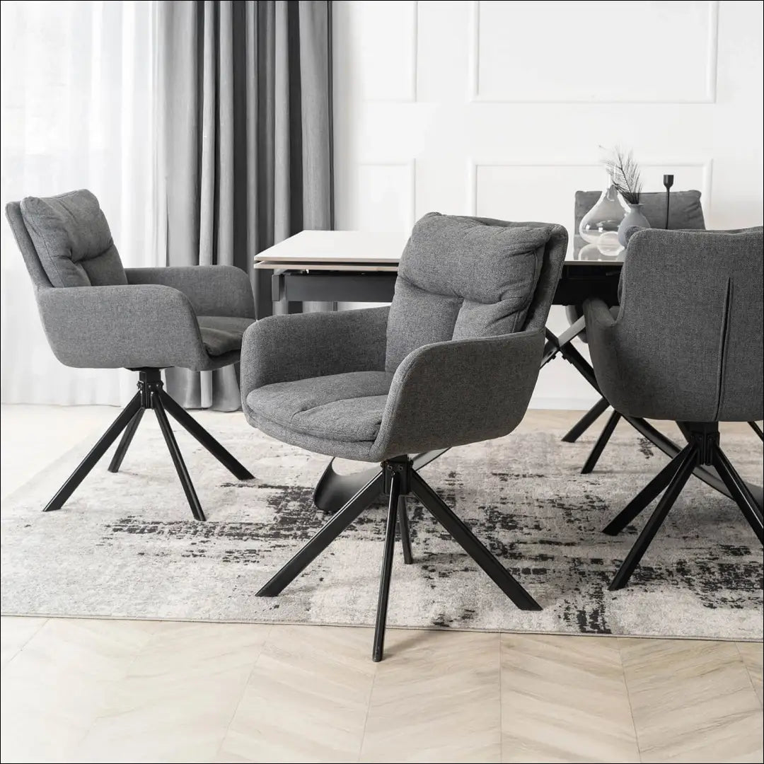 Sukama kėdė su audiniu TE835 - €97 Save 15% 50-100, __label:Pristatymas 5-14 d.d., elite, Krzesła, spalva-ciemnoszary