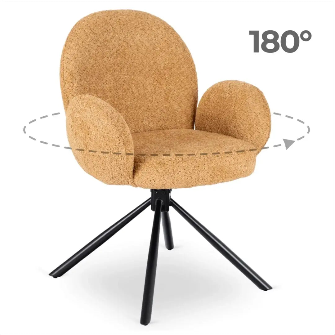 Sukama kėdė su buklė audinio audiniu garstyčių spalvos TE1060 - €104 Save 15% 100-200, __label:Pristatymas 5-14 d.d.,