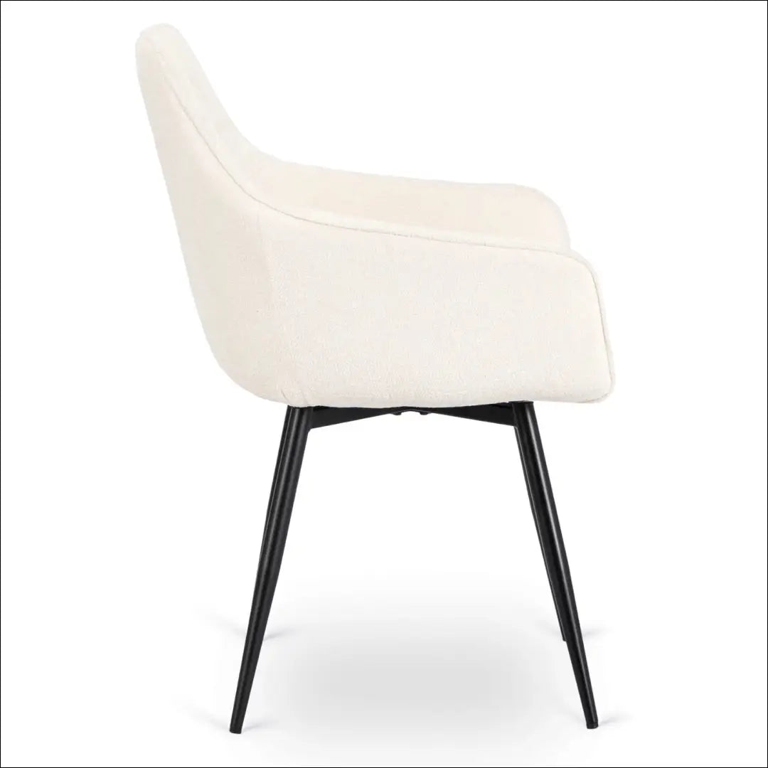 Sukama kėdė su buklė audinio audiniu kreminės spalvos TE810 - €80 Save 15% 50-100, __label:Pristatymas 5-14 d.d.,