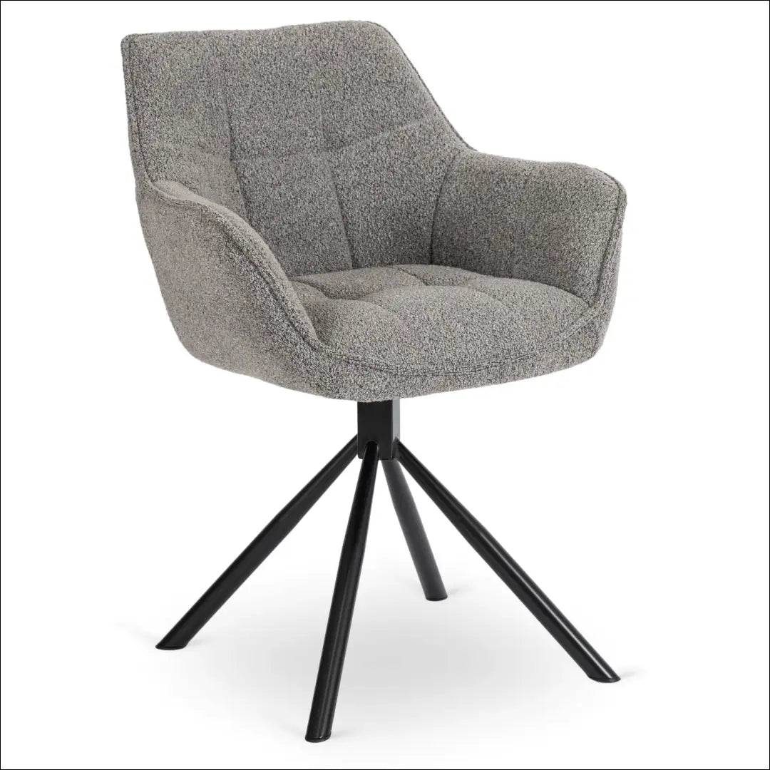 Sukama kėdė su buklė audinio audiniu pilkos spalvos TE336 - €112 Save 15% 100-200, __label:Pristatymas 5-14 d.d.,