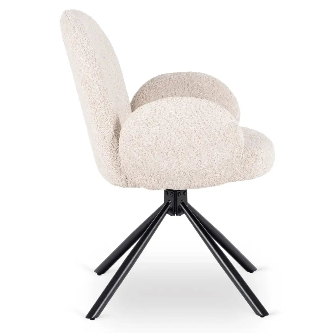 Sukama kėdė su buklė audinio audiniu smėlio spalvos TE1058 - €104 Save 15% 100-200, __label:Pristatymas 5-14 d.d.,