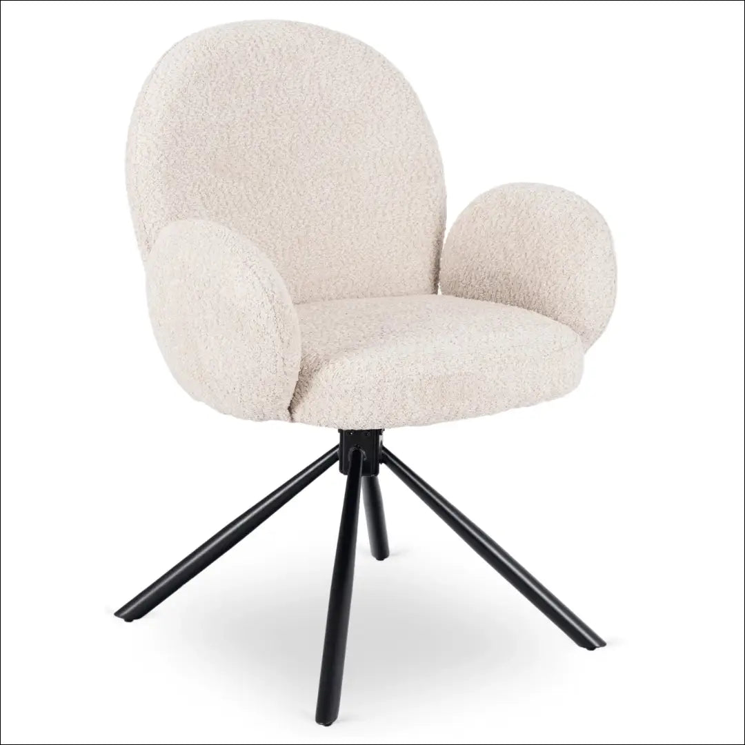 Sukama kėdė su buklė audinio audiniu smėlio spalvos TE1058 - €104 Save 15% 100-200, __label:Pristatymas 5-14 d.d.,