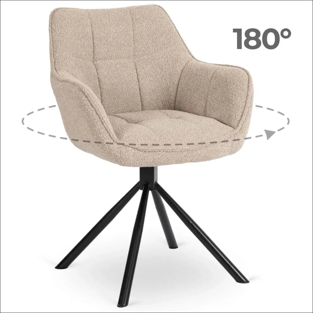 Sukama kėdė su buklė audinio audiniu smėlio spalvos TE335 - €112 Save 15% 100-200, __label:Pristatymas 5-14 d.d.,