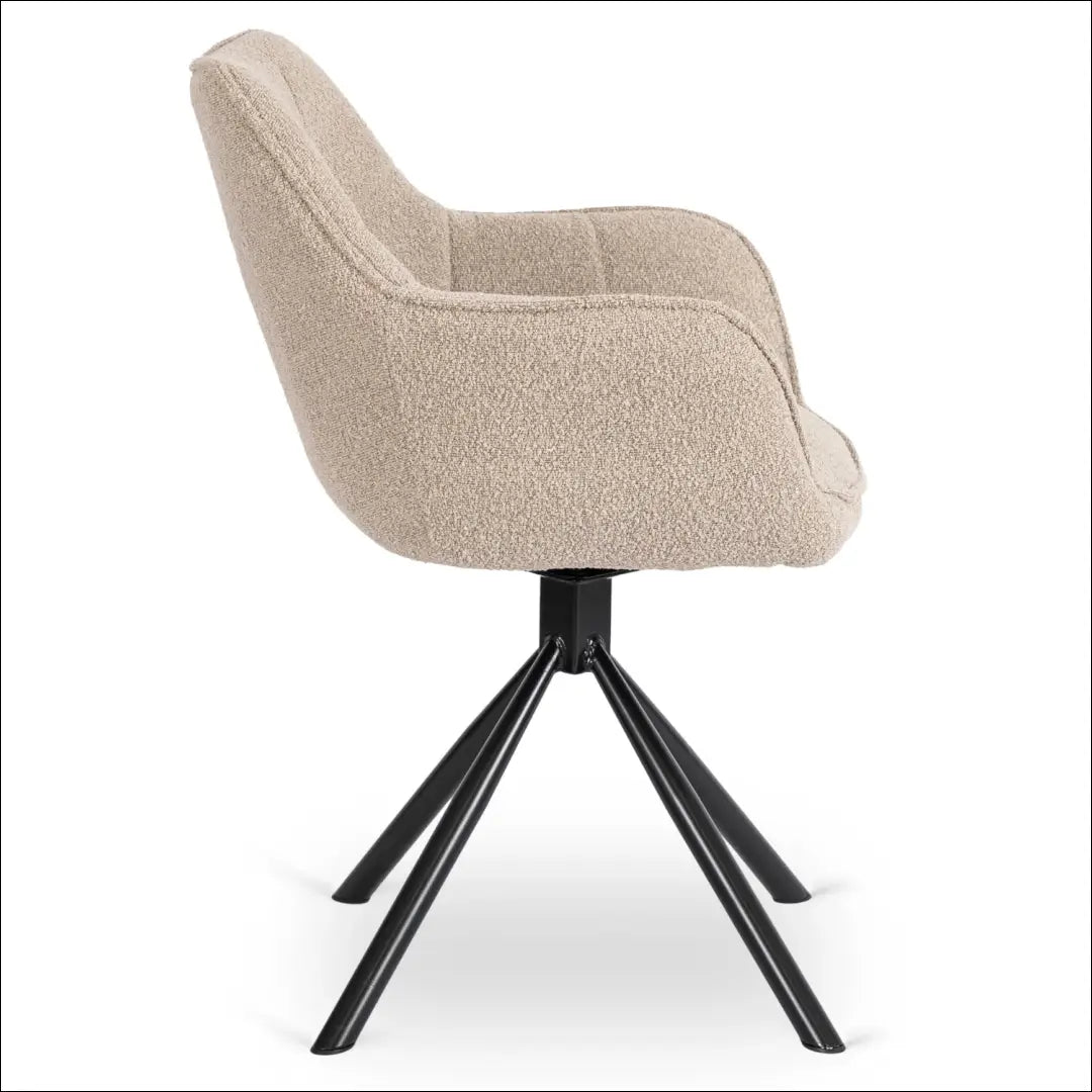 Sukama kėdė su buklė audinio audiniu smėlio spalvos TE335 - €112 Save 15% 100-200, __label:Pristatymas 5-14 d.d.,