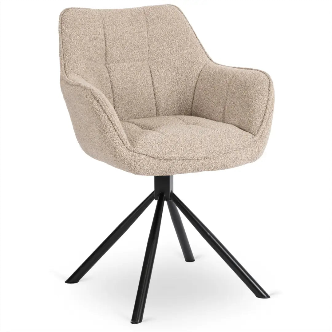Sukama kėdė su buklė audinio audiniu smėlio spalvos TE335 - €112 Save 15% 100-200, __label:Pristatymas 5-14 d.d.,