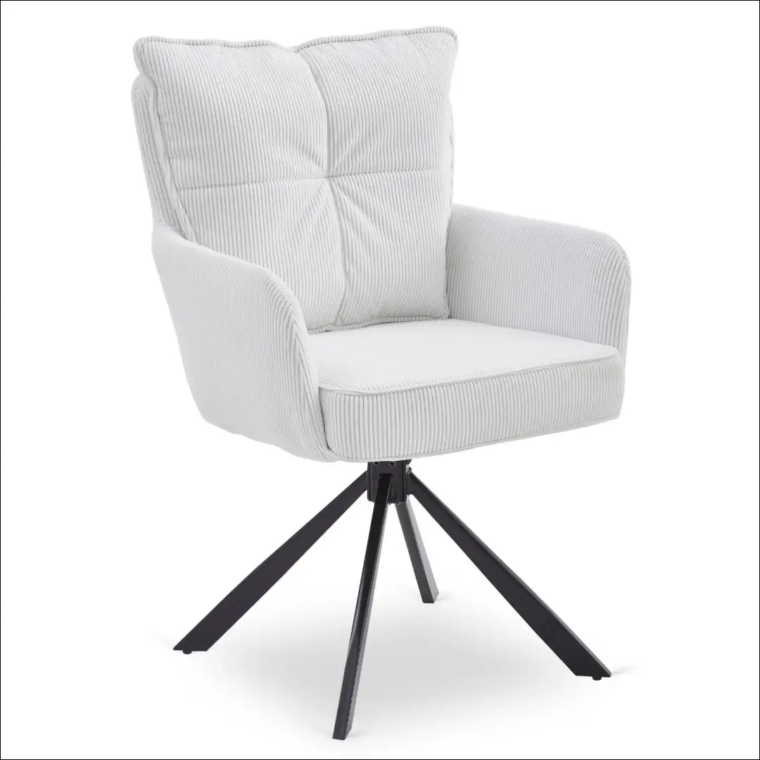 Sukama kėdė su korduro audiniu kreminės spalvos TE877 - €91 Save 15% 50-100, __label:Pristatymas 5-14 d.d., elite,