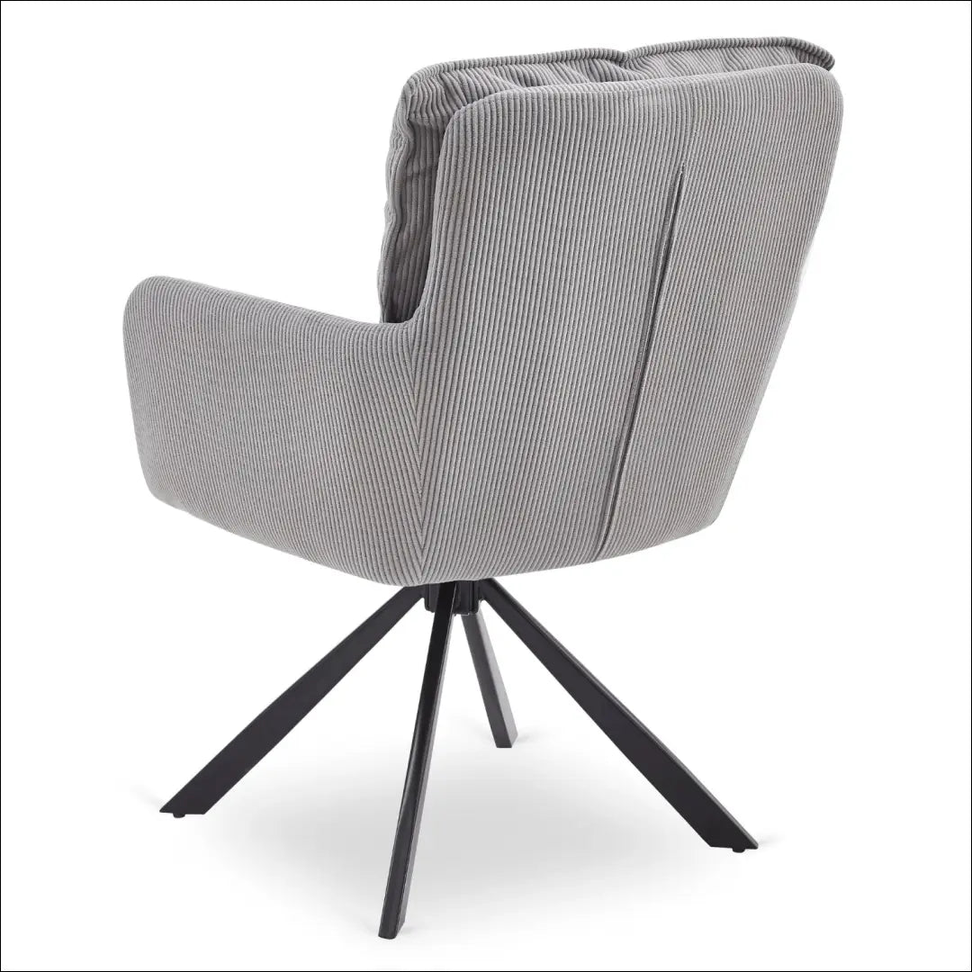 Sukama kėdė su korduro audiniu pilkos spalvos TE880 - €121 Save 15% 100-200, __label:Pristatymas 5-14 d.d., elite,