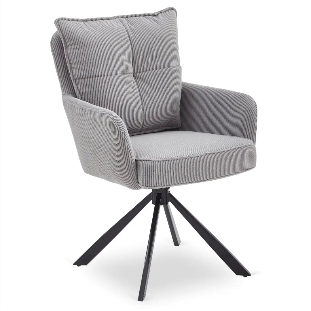 Sukama kėdė su korduro audiniu pilkos spalvos TE880 - €121 Save 15% 100-200, __label:Pristatymas 5-14 d.d., elite,