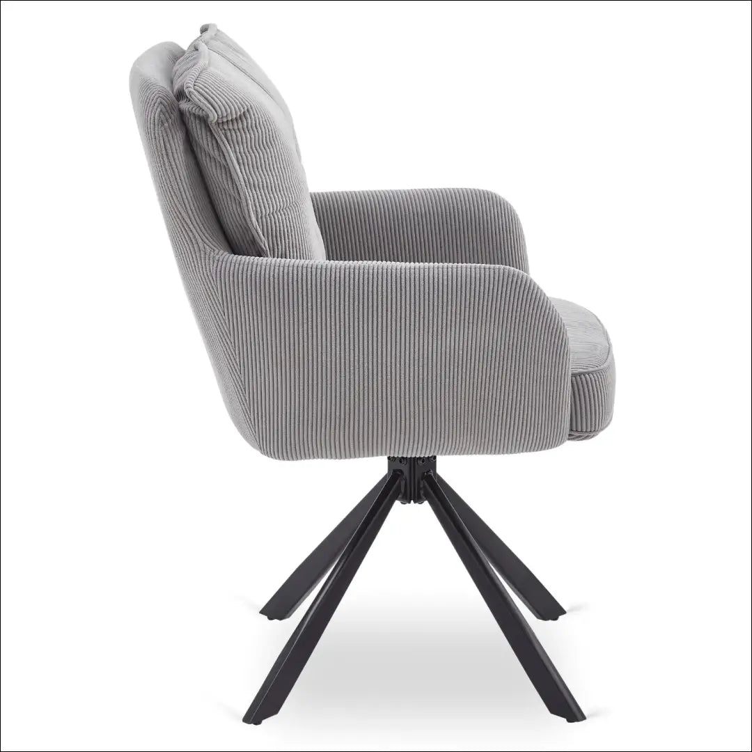 Sukama kėdė su korduro audiniu pilkos spalvos TE880 - €121 Save 15% 100-200, __label:Pristatymas 5-14 d.d., elite,
