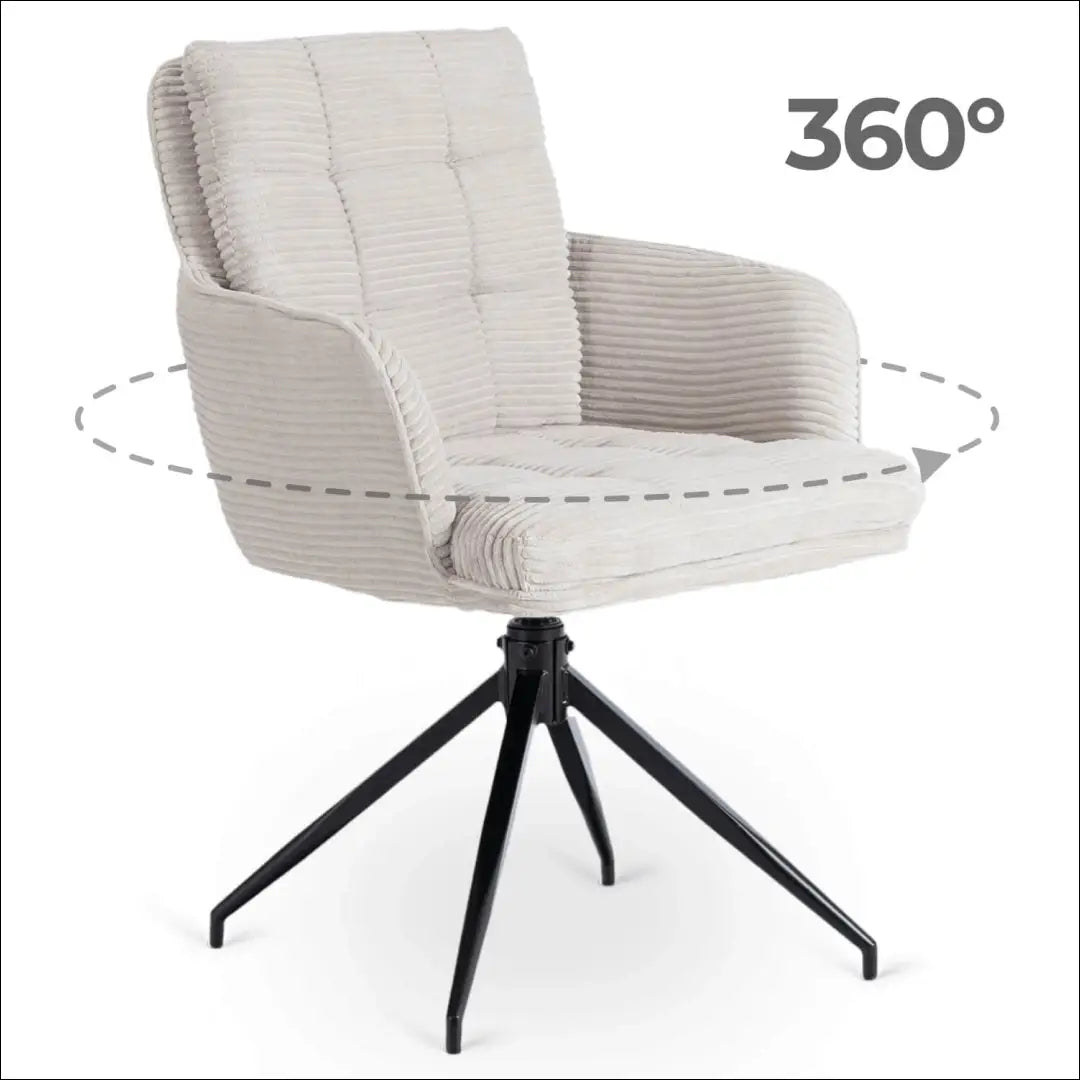 Sukama kėdė su korduro audiniu pilkos spalvos TE886 - €122 Save 15% 100-200, __label:Pristatymas 5-14 d.d., elite,