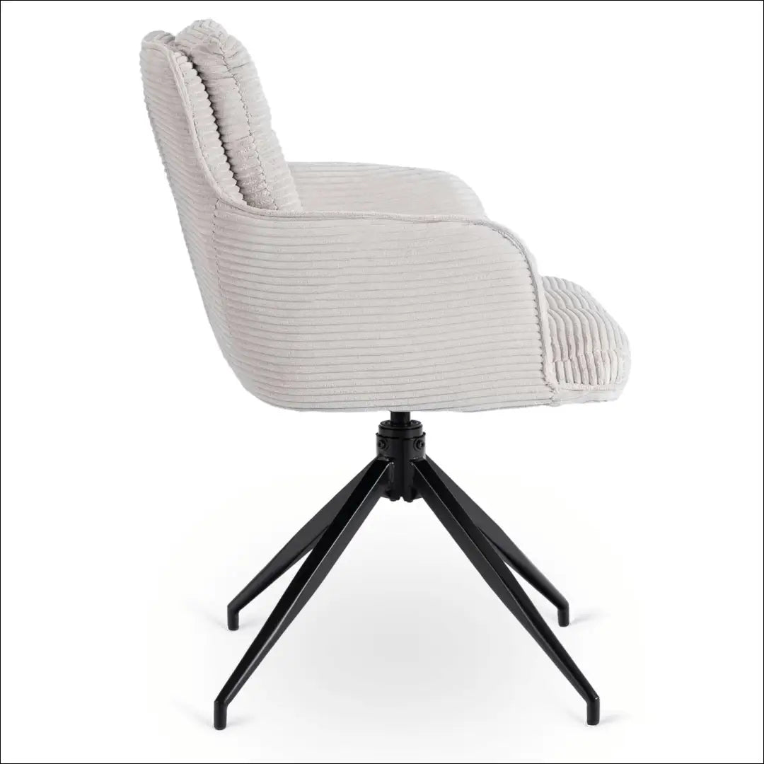 Sukama kėdė su korduro audiniu pilkos spalvos TE886 - €122 Save 15% 100-200, __label:Pristatymas 5-14 d.d., elite,