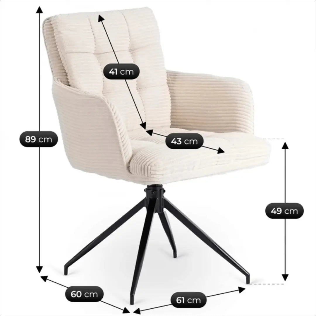 Sukama kėdė su korduro audiniu žalios spalvos TE884 - €122 Save 15% 100-200, __label:Pristatymas 5-14 d.d., elite,