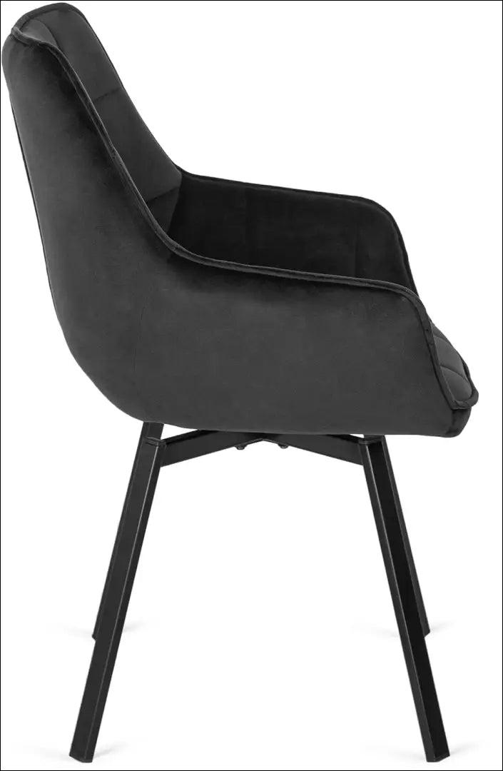 Sukama kėdė su veliūro audiniu juodos spalvos TE101 - €96 Save 15% 50-100, __label:Pristatymas 5-14 d.d., elite,