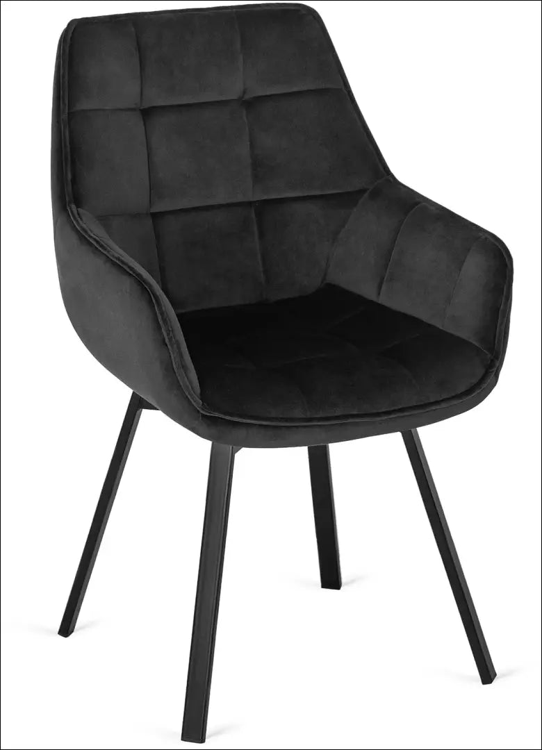Sukama kėdė su veliūro audiniu juodos spalvos TE101 - €96 Save 15% 50-100, __label:Pristatymas 5-14 d.d., elite,