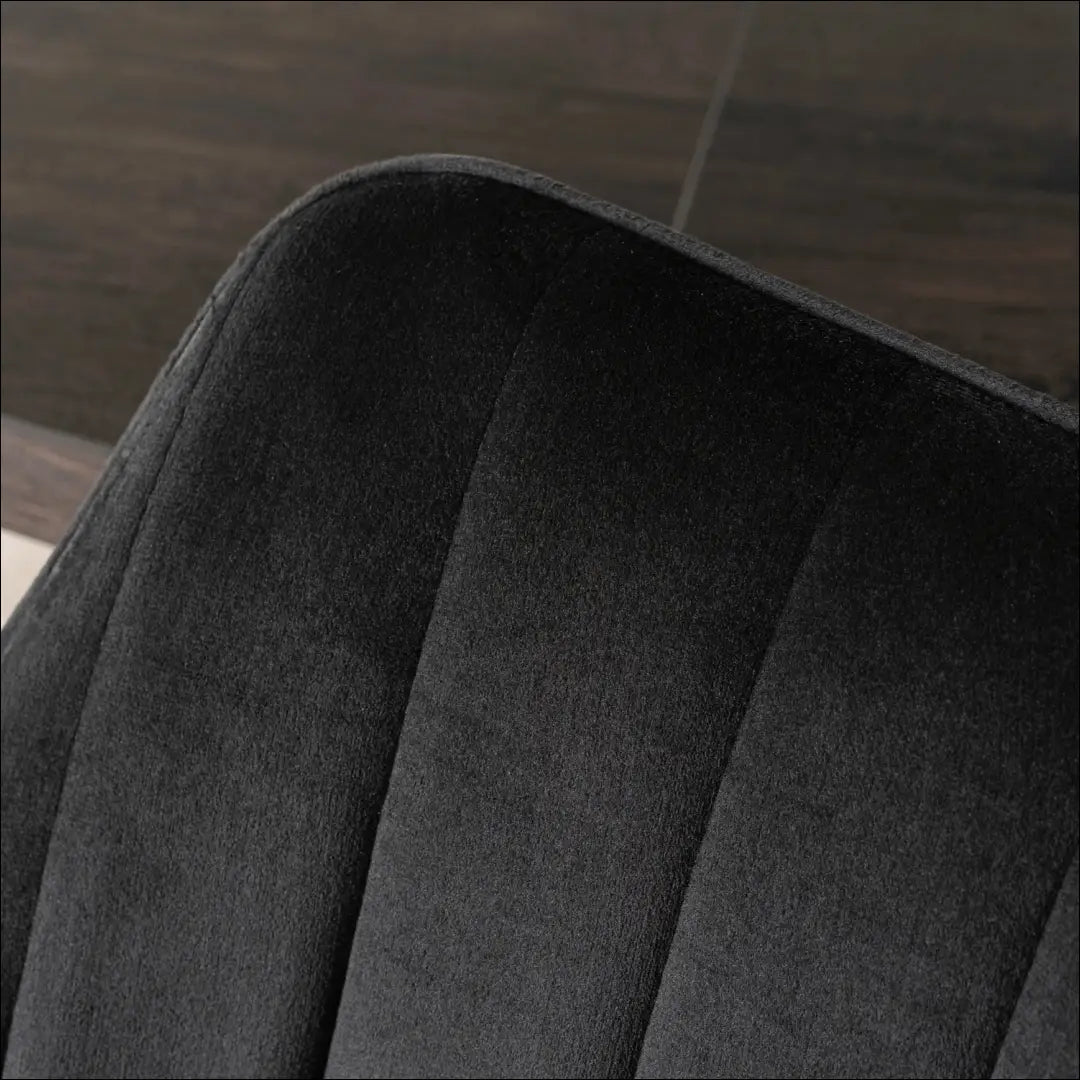 Sukama kėdė su veliūro audiniu juodos spalvos TE922 - €105 Save 15% 100-200, __label:Pristatymas 5-14 d.d., elite,