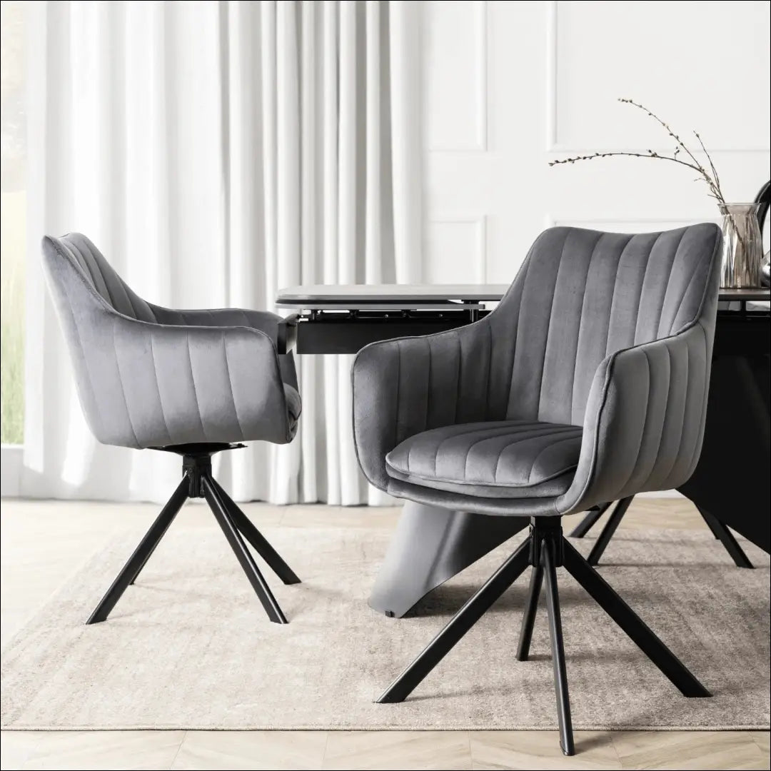 Sukama kėdė su veliūro audiniu pilkos spalvos TE981 - €105 Save 15% 100-200, __label:Pristatymas 5-14 d.d., elite,