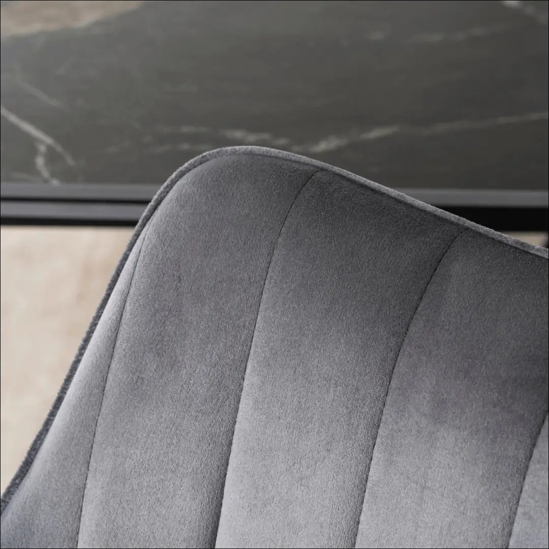Sukama kėdė su veliūro audiniu pilkos spalvos TE981 - €105 Save 15% 100-200, __label:Pristatymas 5-14 d.d., elite,
