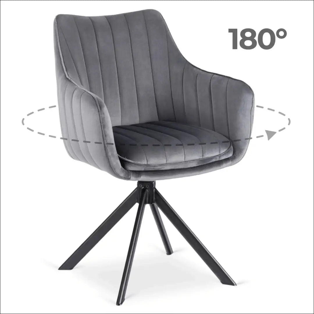 Sukama kėdė su veliūro audiniu pilkos spalvos TE981 - €105 Save 15% 100-200, __label:Pristatymas 5-14 d.d., elite,