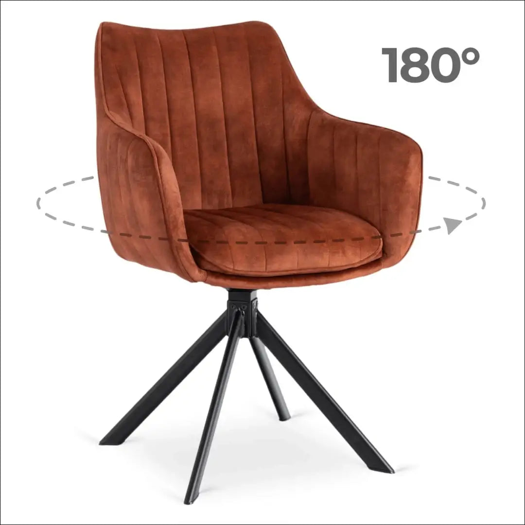 Sukama kėdė su veliūro audiniu rusvos spalvos TE1002 - €105 Save 15% 100-200, __label:Pristatymas 5-14 d.d., elite,