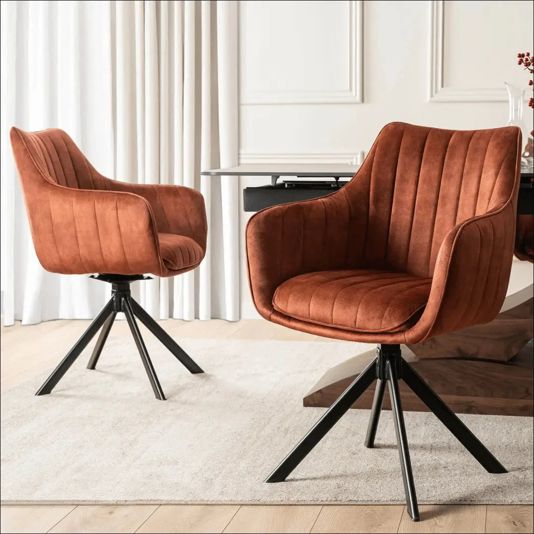 Sukama kėdė su veliūro audiniu rusvos spalvos TE1002 - €105 Save 15% 100-200, __label:Pristatymas 5-14 d.d., elite,