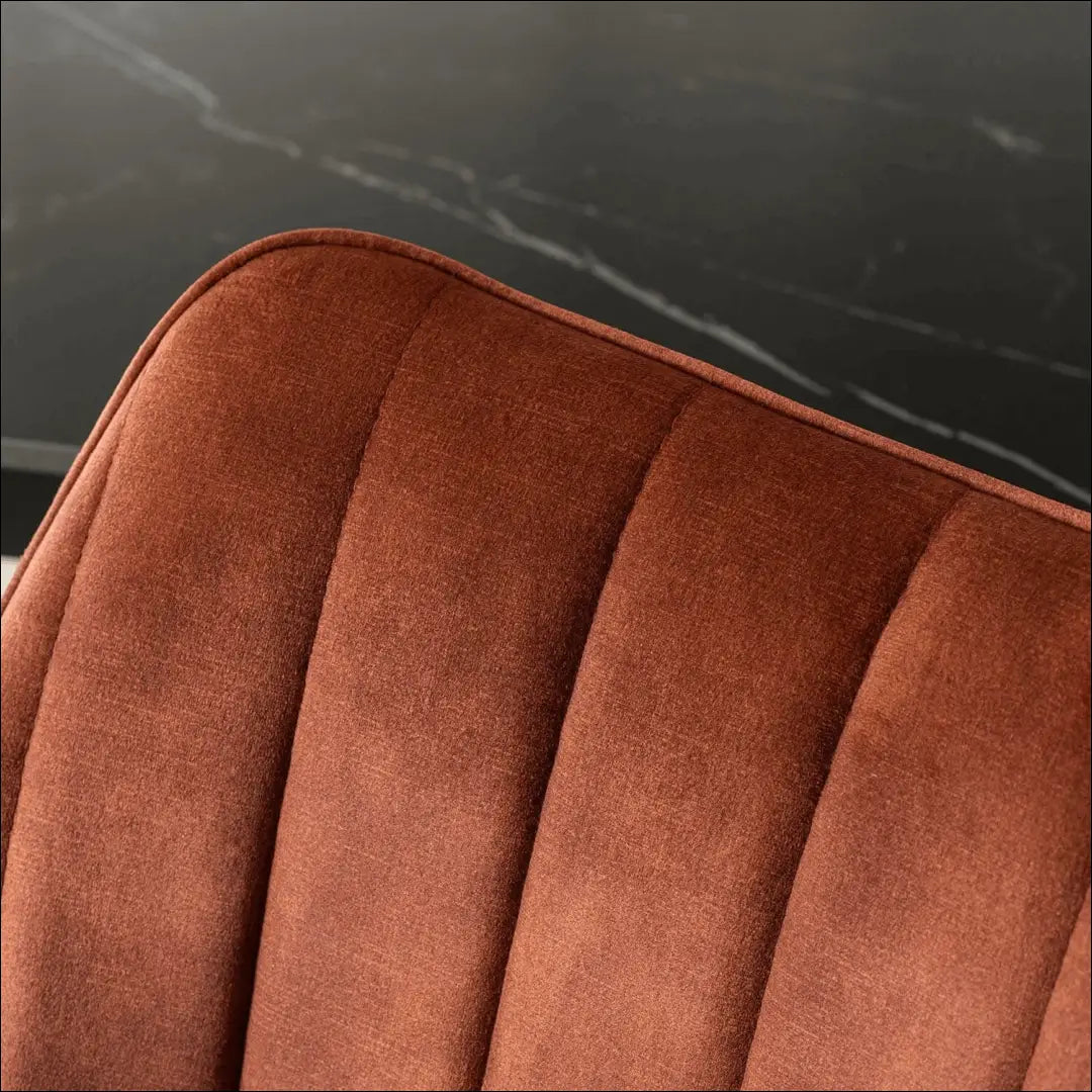 Sukama kėdė su veliūro audiniu rusvos spalvos TE1002 - €105 Save 15% 100-200, __label:Pristatymas 5-14 d.d., elite,