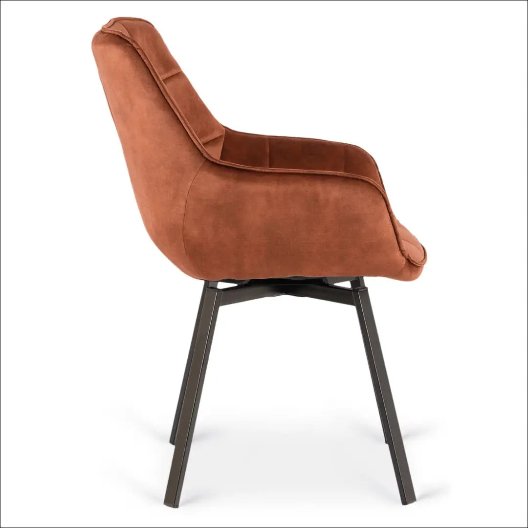 Sukama kėdė su veliūro audiniu rusvos spalvos TE988 - €96 Save 15% 50-100, __label:Pristatymas 5-14 d.d., elite,