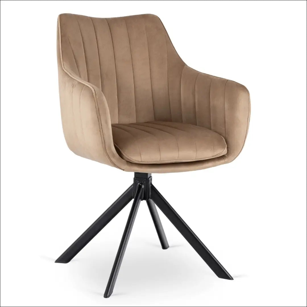 Sukama kėdė su veliūro audiniu smėlio spalvos TE1022 - €105 Save 15% 100-200, __label:Pristatymas 5-14 d.d., elite,